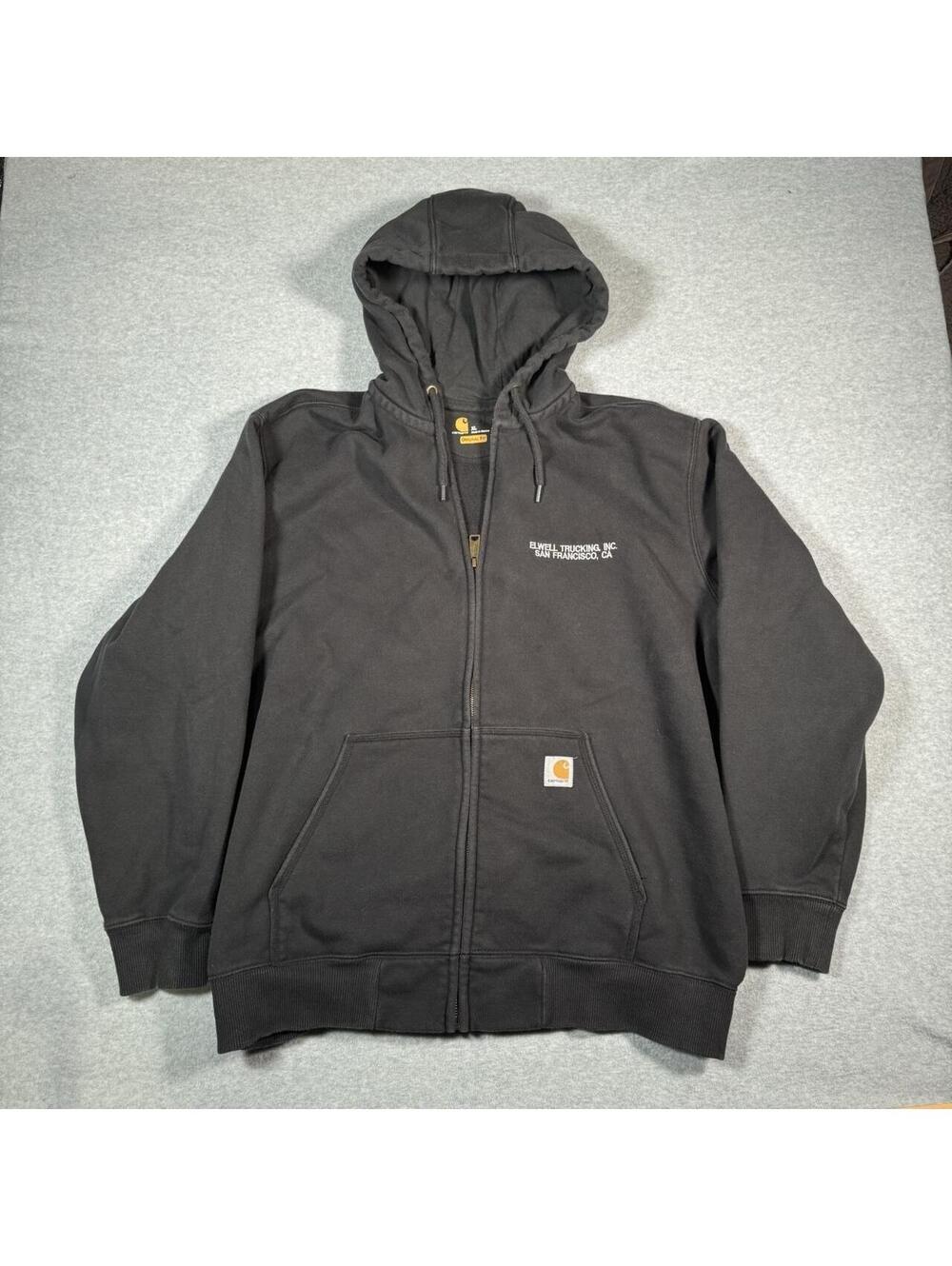 Black Carhartt Rain Defender Zip up Hoodie